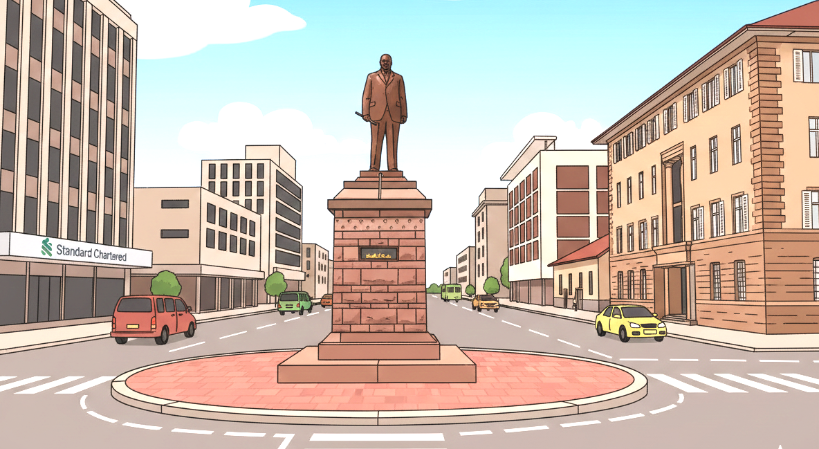 Bulawayo Main Street and Broad Avenues Scene